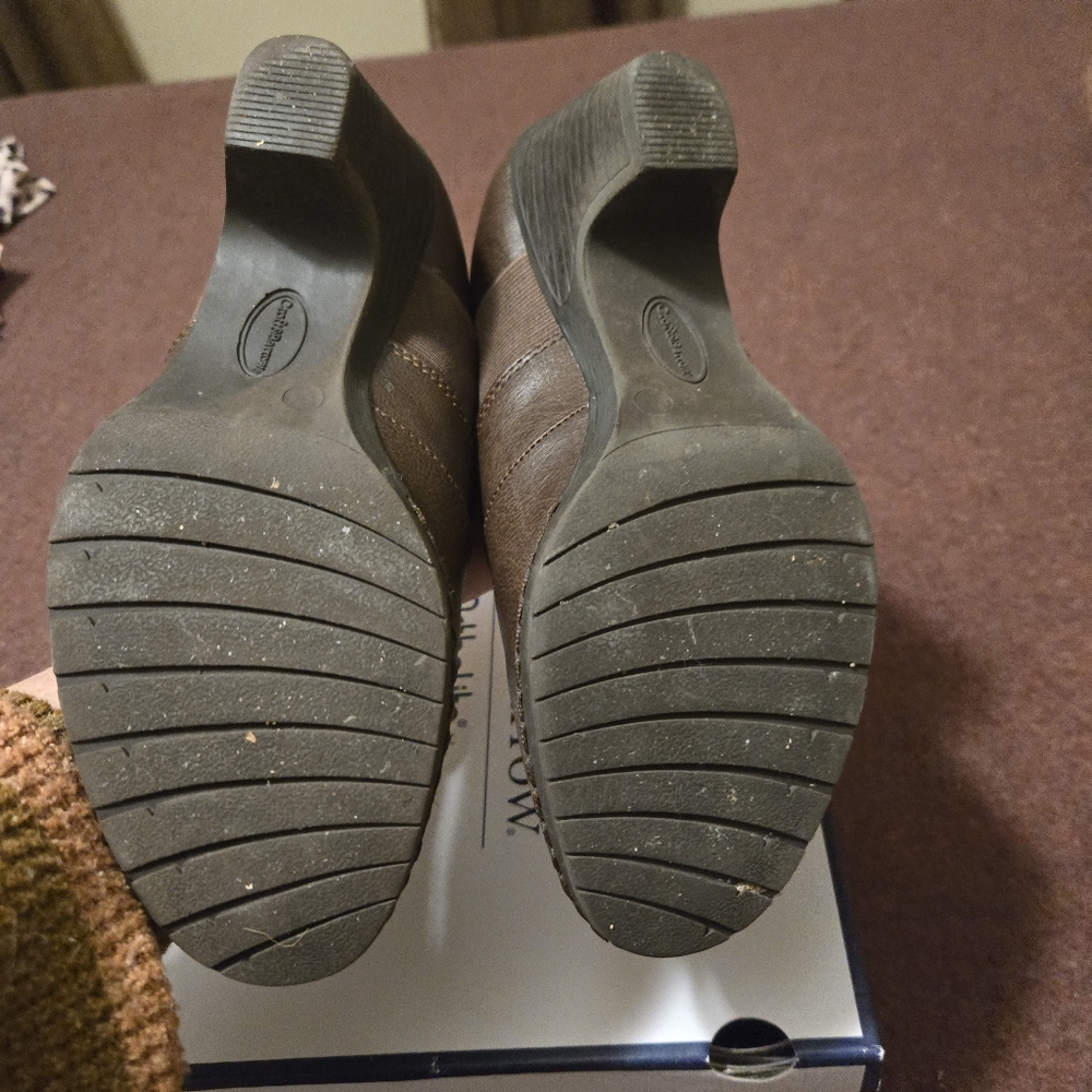 Croft & Barrow Ortholite MaidW Brown Clog Size 8W Brown Like New - Picture 8 of 10